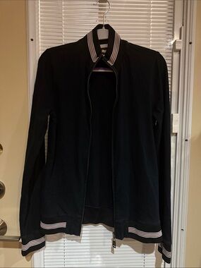 Burberry Black Knit Sweater with Signature Label